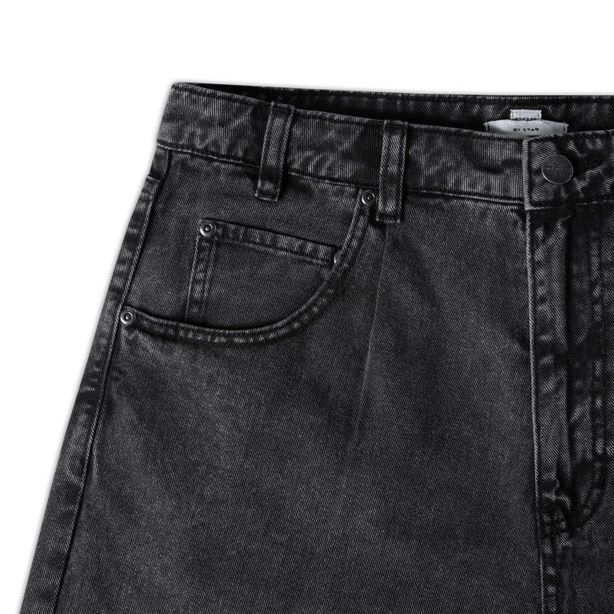CCS 97 Star Denim Shorts - Acid Wash Black - Image 5