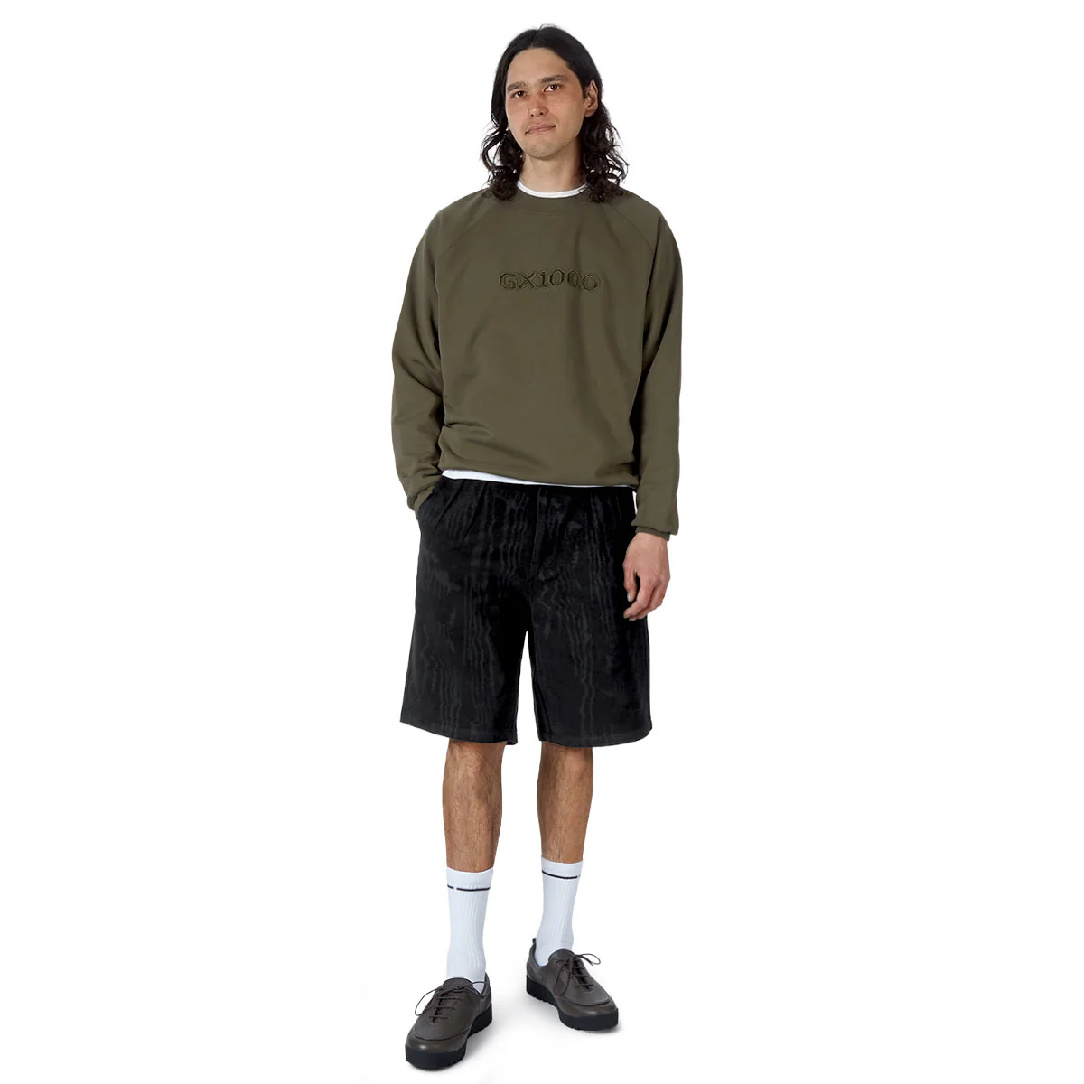 CCS Amoir Libre Pleated Shorts - Black Distortion - Image 3