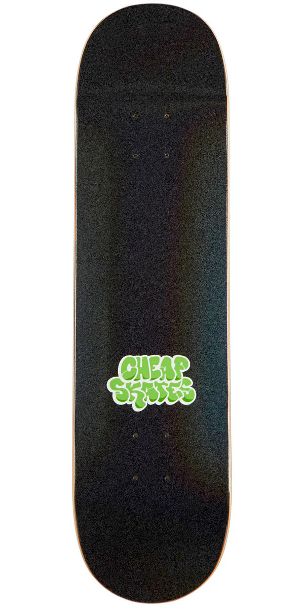 CCS Cheap Skates Tag Glitter Skateboard Deck - Black