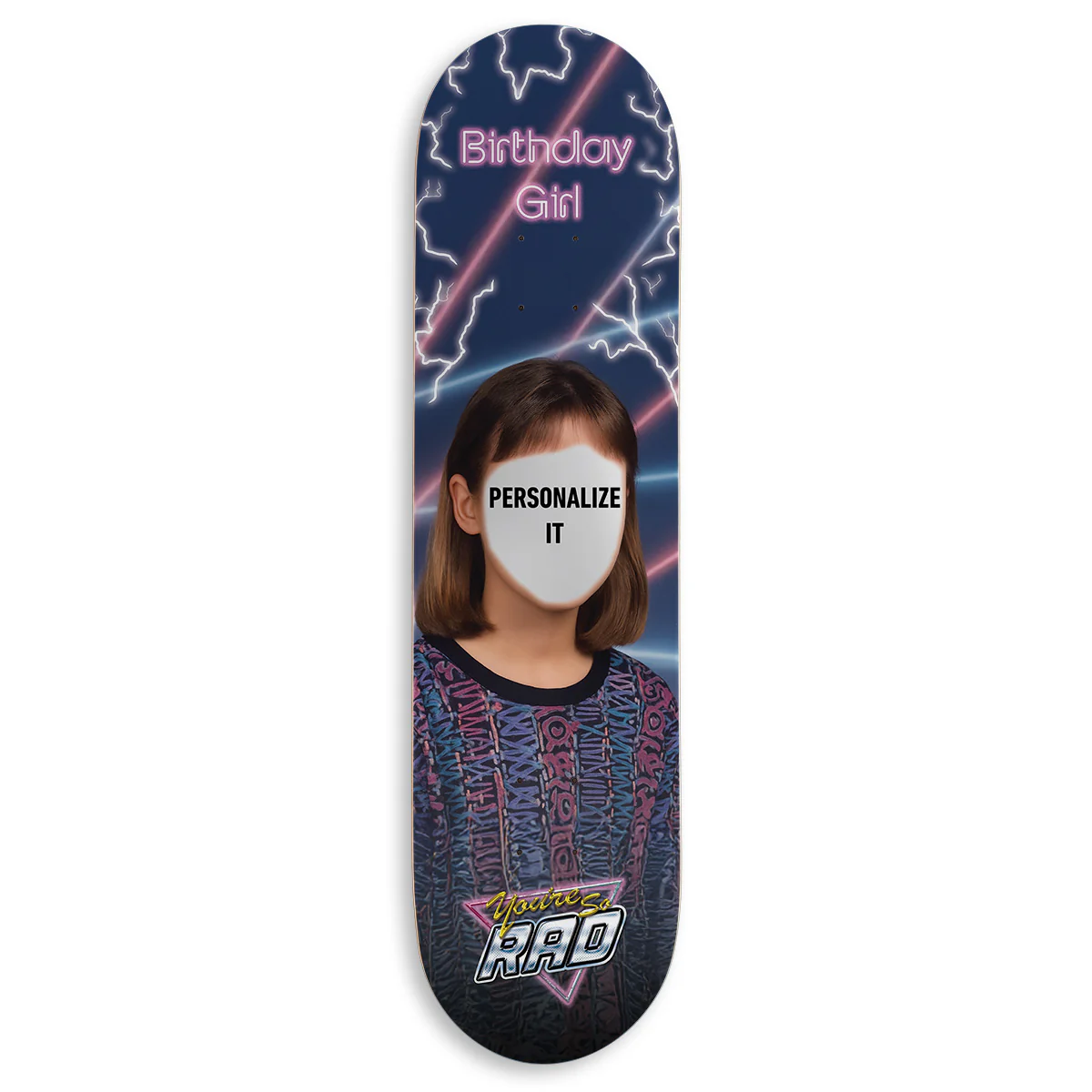 CCS Customs Birthday Skateboard Deck - School Photo Girl