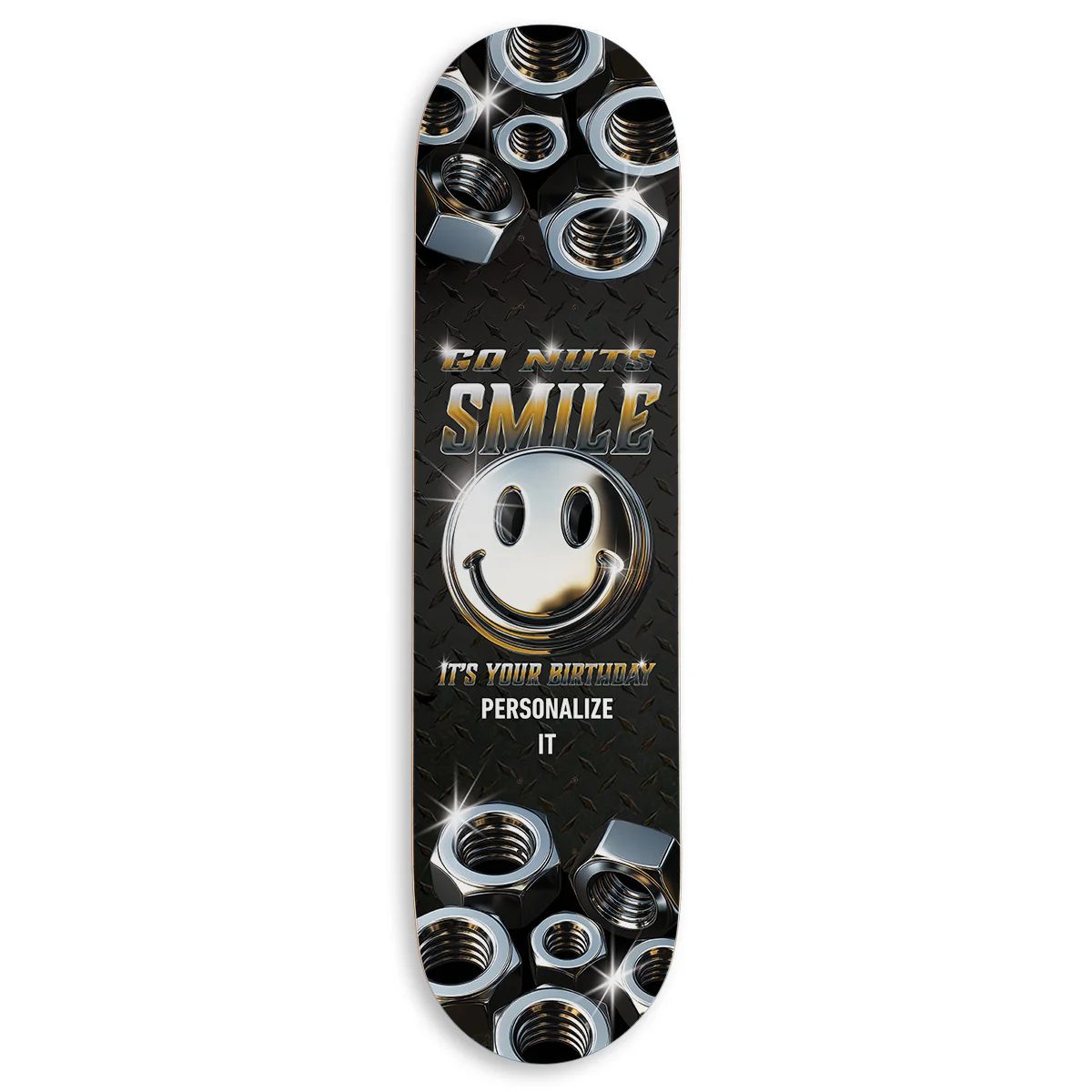 CCS Customs Birthday Skateboard Deck - Smile If Your Name Is - 8.375"
