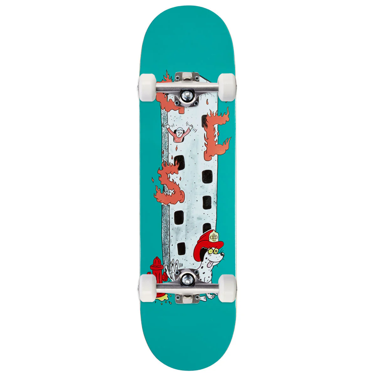 CCS Fireman Skateboard Complete - Teal