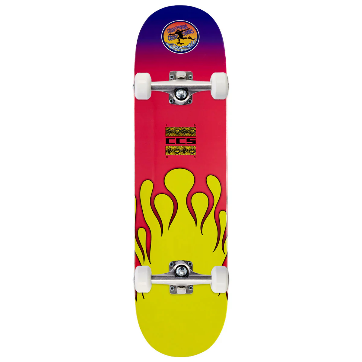 CCS Flame Surfer Skateboard Complete - Multi - 7.75"