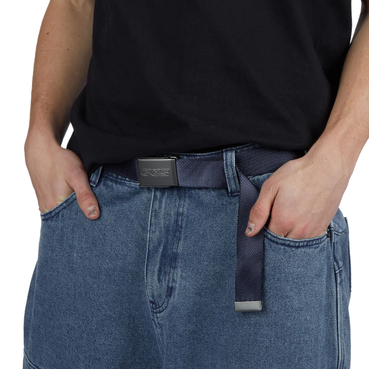 CCS Gunmetal 96 Logo Web Belt - Navy - Image 3