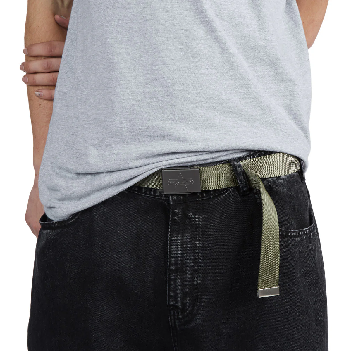 CCS Gunmetal 97 Star Web Belt - Orange - Image 3
