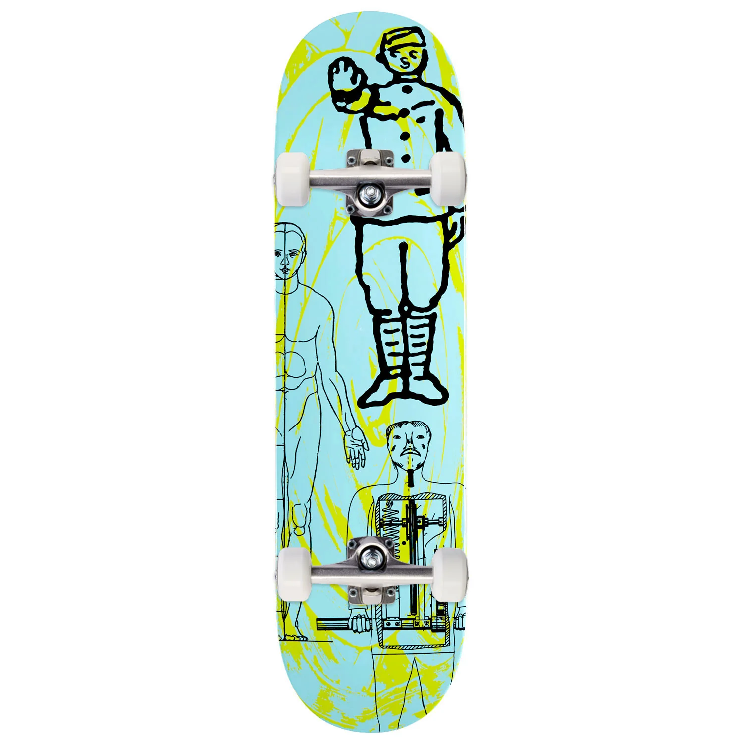 CCS Human Condition Skateboard Complete - Teal/Slime