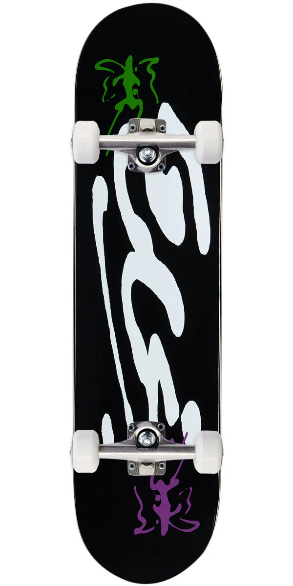 CCS Ink Blot Logo Skateboard Complete - Black