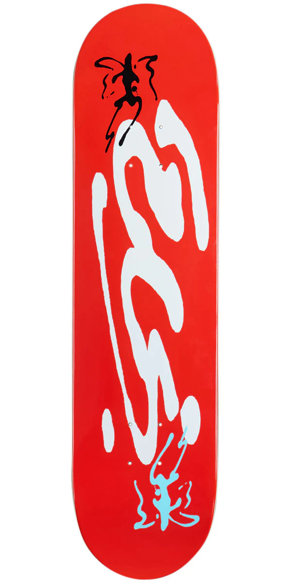 CCS Ink Blot Logo Skateboard Deck - Red - 8.25"