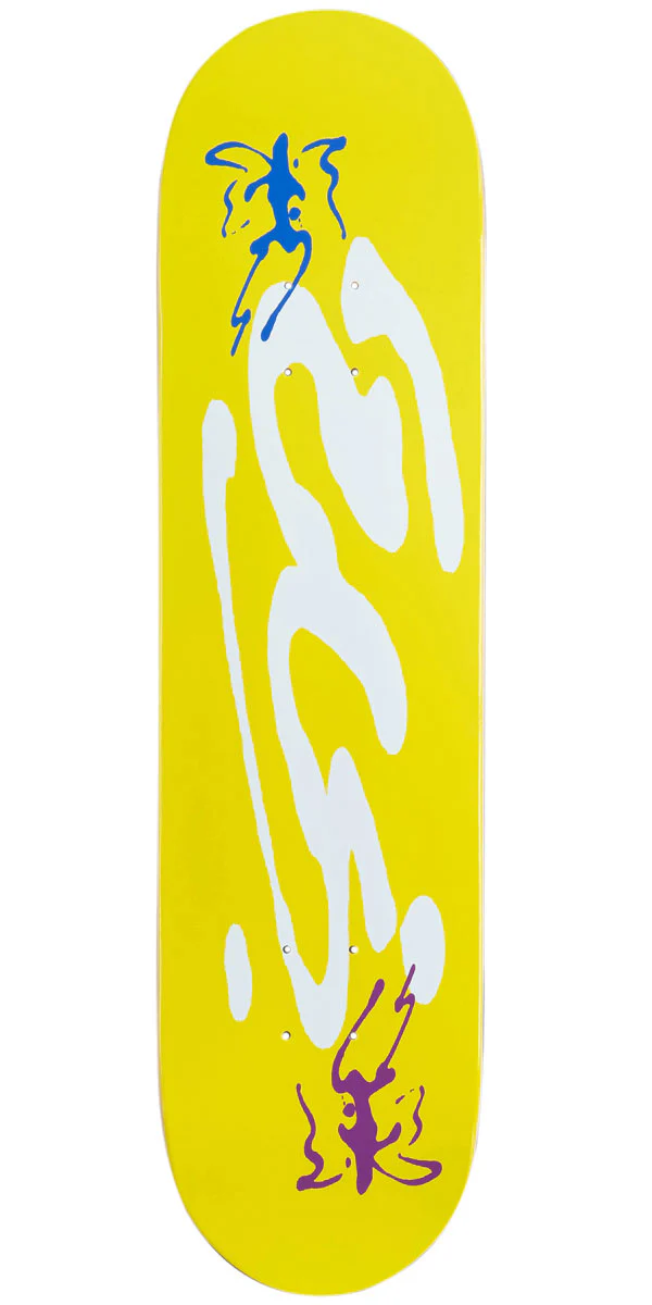 CCS Ink Blot Logo Skateboard Deck - Yellow - 8.125"