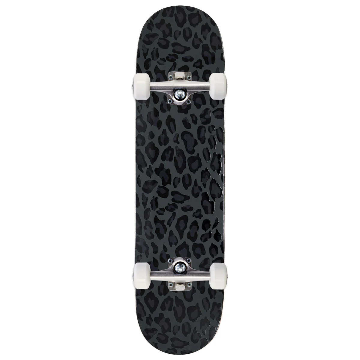 CCS Leopard Embossed Skateboard Complete - Charcoal