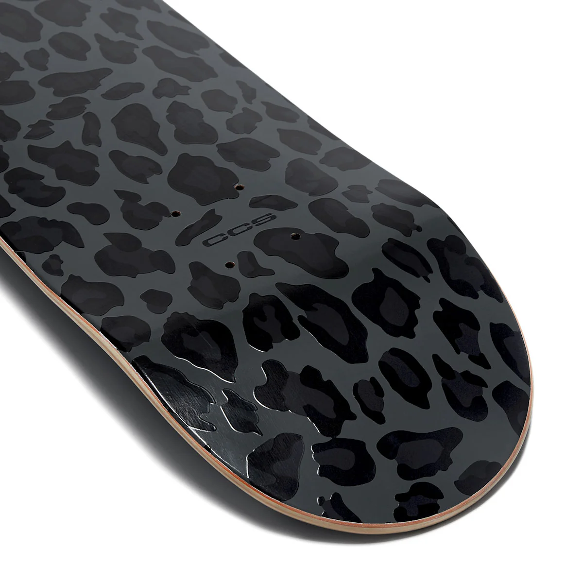 CCS Leopard Embossed Skateboard Complete - Charcoal - Image 3