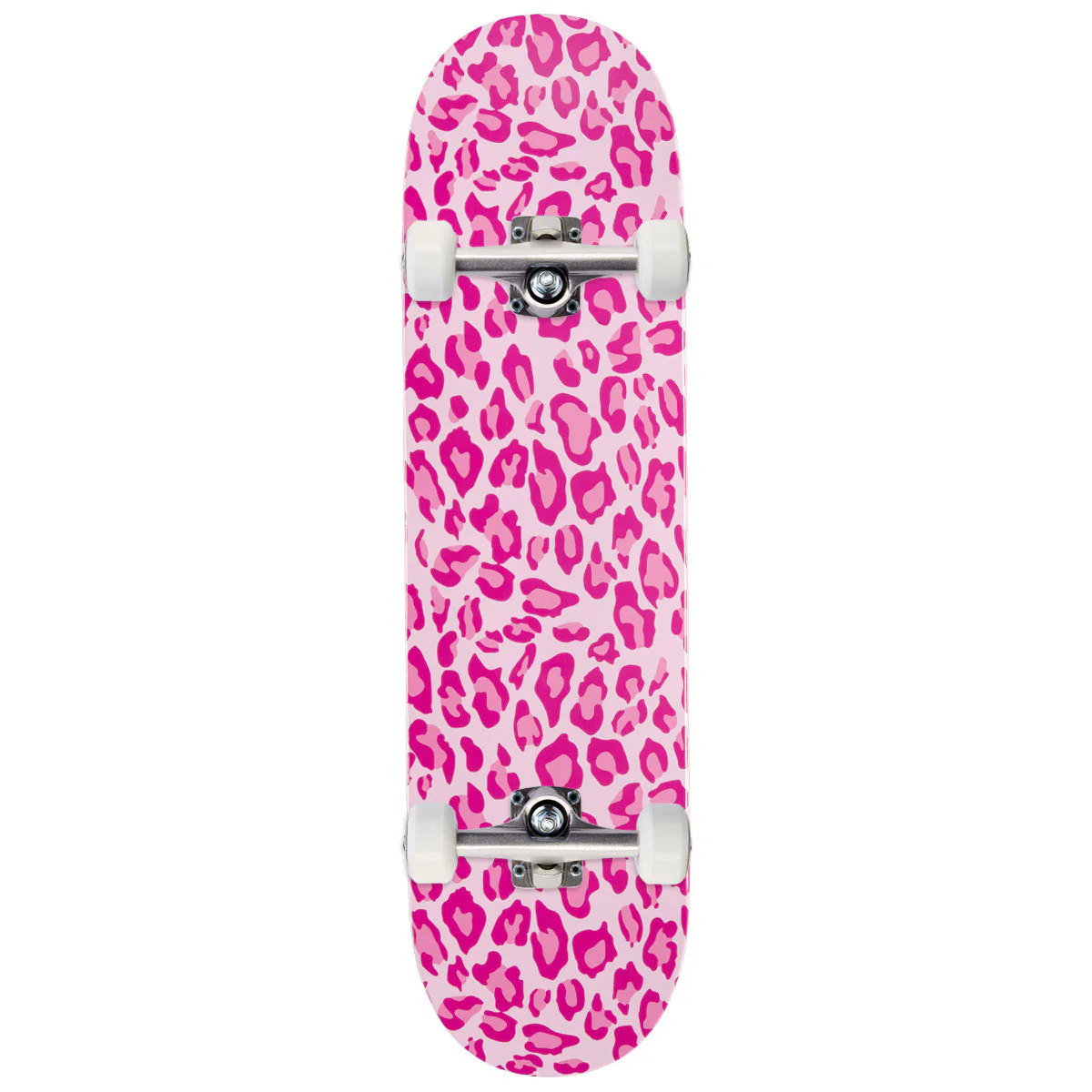 CCS Leopard Embossed Skateboard Complete - Pink - 8.25"