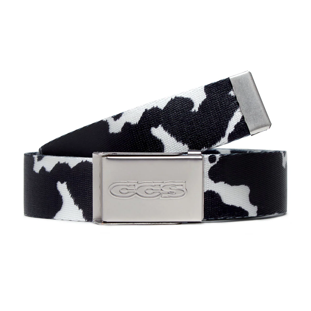 CCS Silver 96 Logo Web Belt - Cow