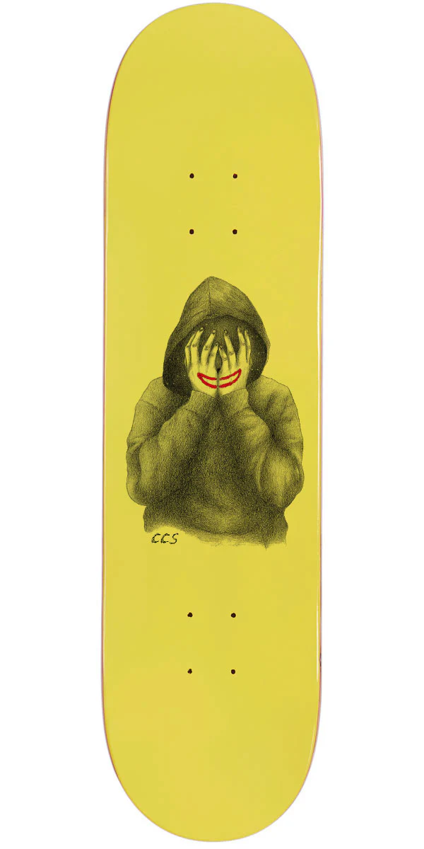 CCS Smile on The Surface Skateboard Deck - Yellow - 8.38"