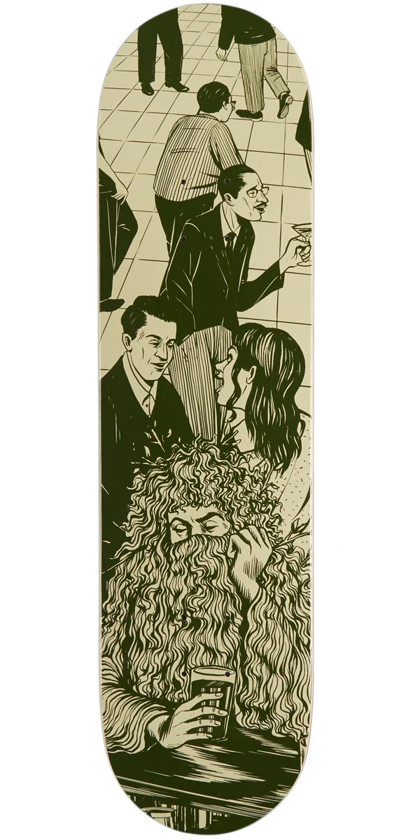 CCS Social Camouflage Bar Skateboard Deck - Green - 7.75"