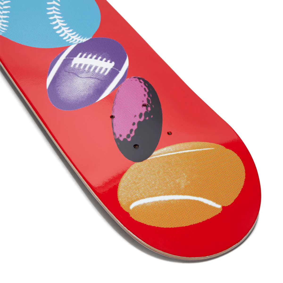 CCS Sports Ball Mini Skateboard Complete - Red - Image 6