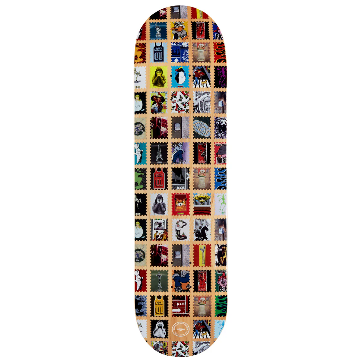 CCS Stamp Archive Skateboard Deck - Multi - 8.00"