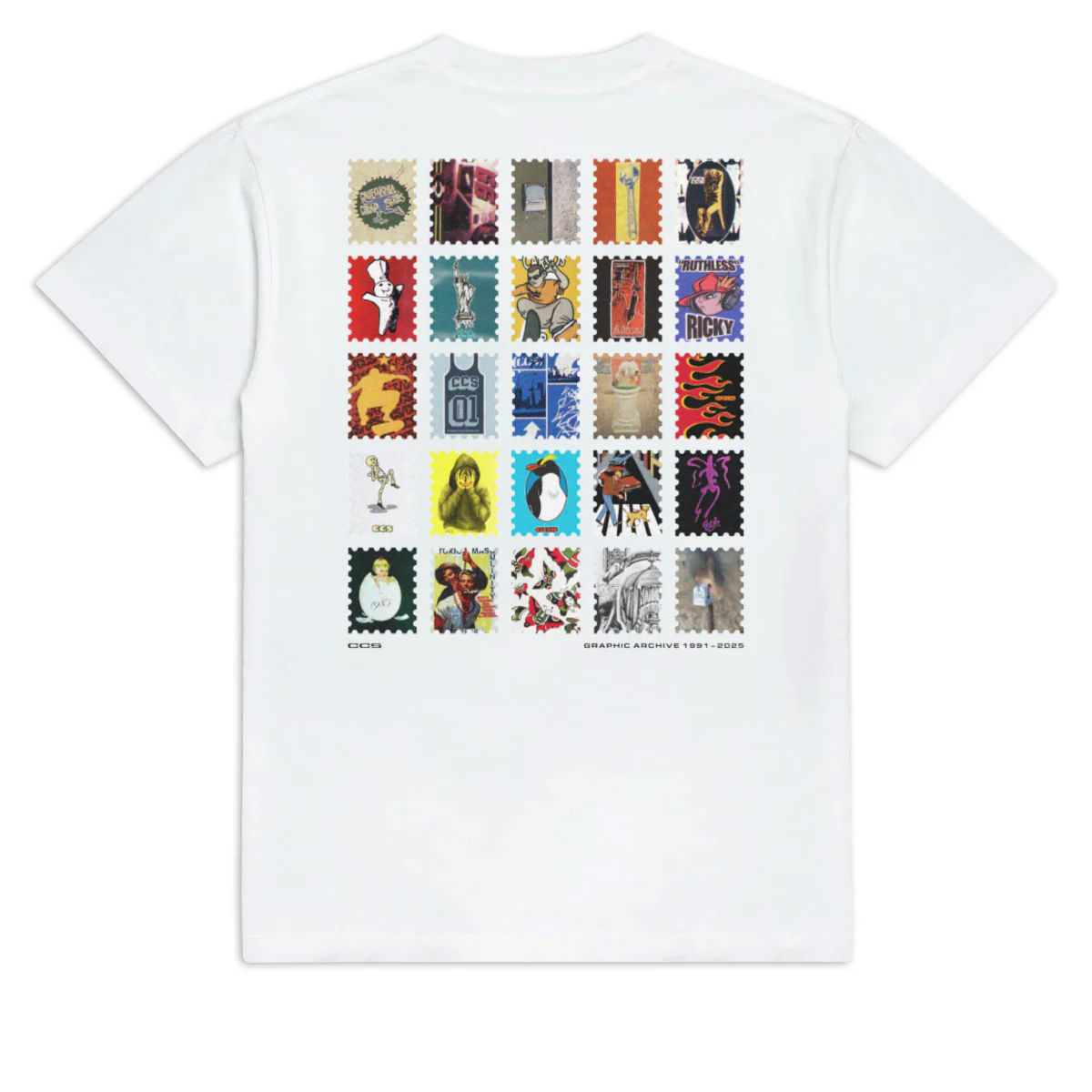 CCS Stamp Archive T-Shirt - White