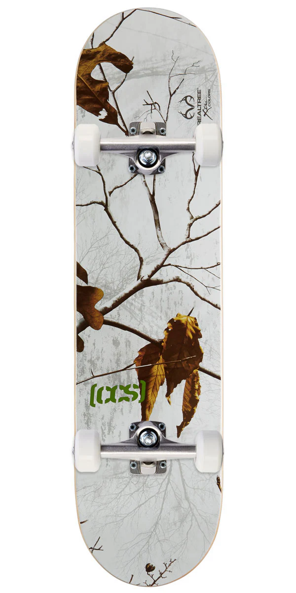 CCS x Realtree Logo Skateboard Complete - Snow - 8.375"