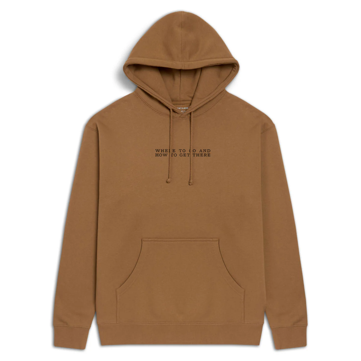 CCS x Zanereti Where To Go Hoodie - Saddle