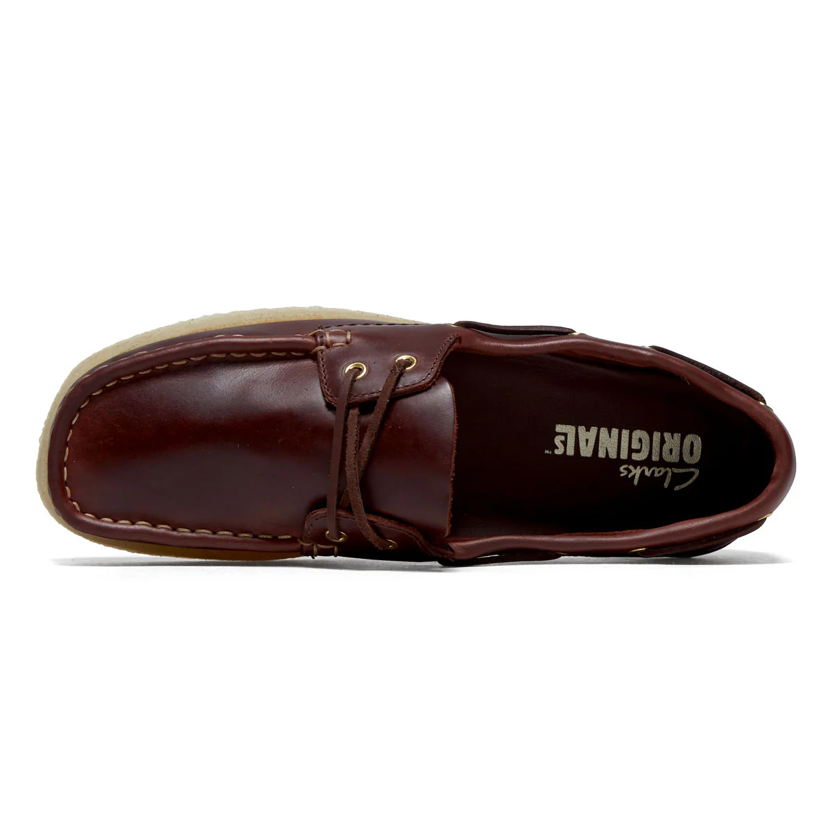 Clarks Womens Godney Boat Shoes - British Tan Leather - Image 3
