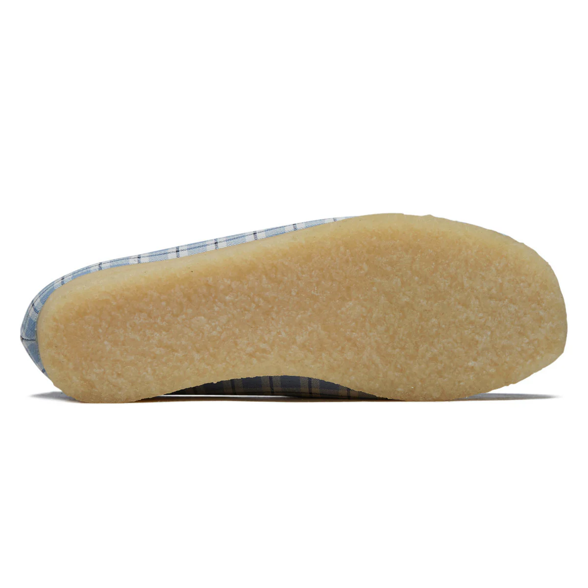 Clarks Womens Wallabee Shoes - Blue Check - Image 4
