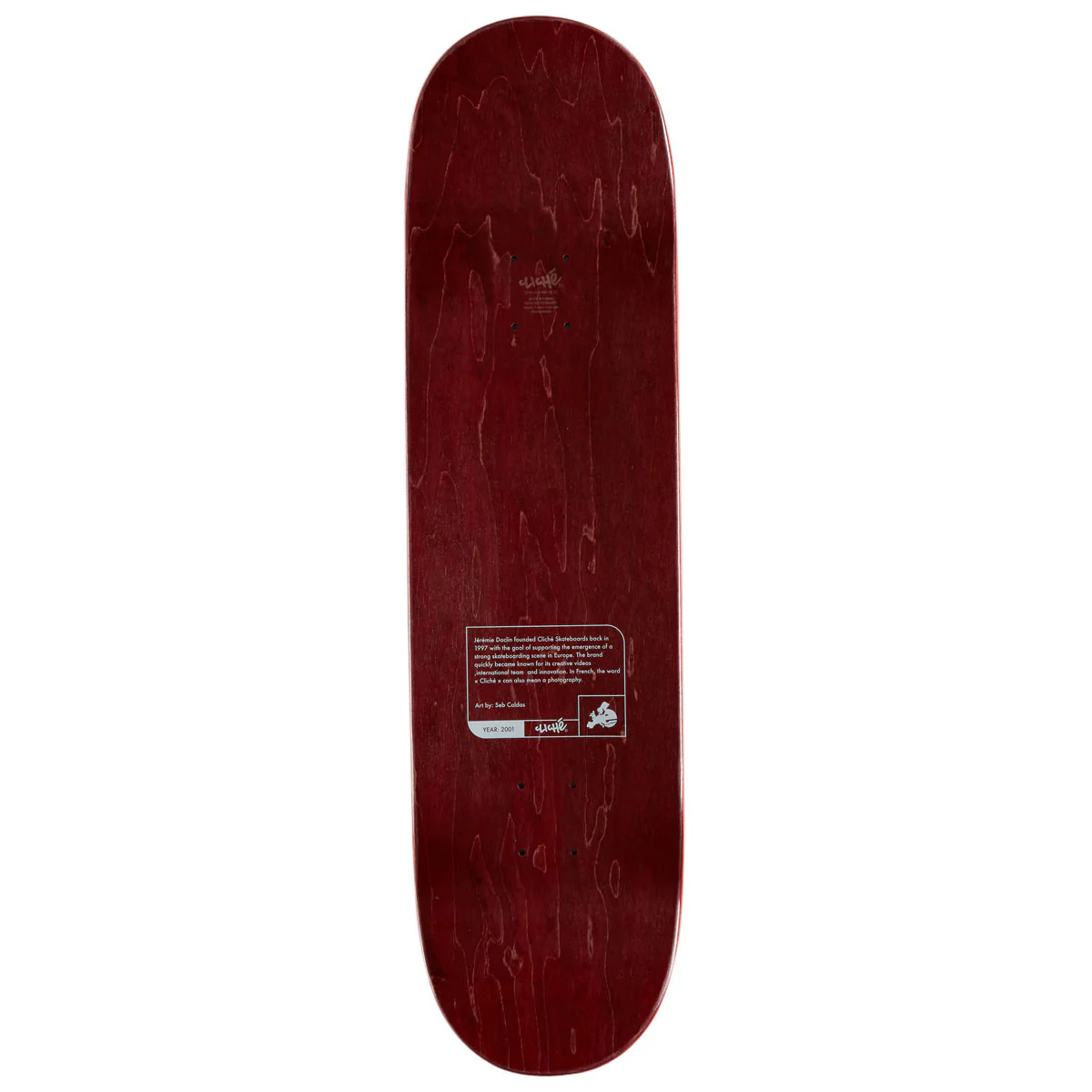 Cliché Jeremie Daclin Camera Skateboard Deck - 8.50" - Image 2