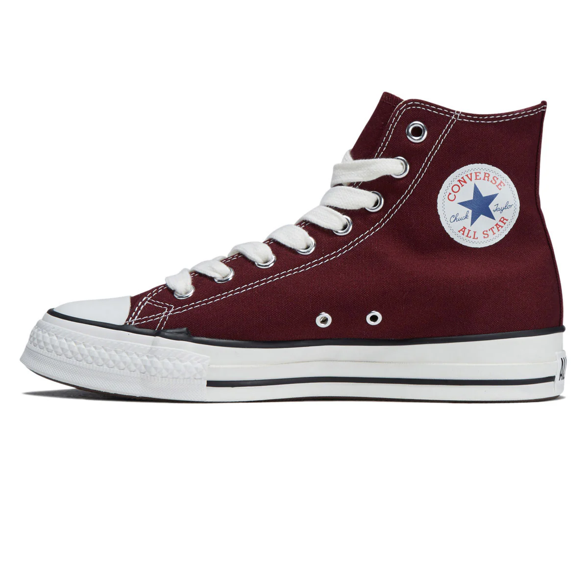 Converse Chuck Taylor Throwback Hi Shoes - Deep Bordeaux/Vintage White - Image 2