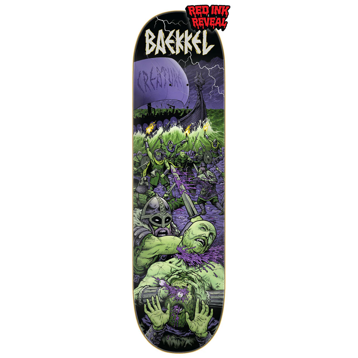 Creature Baekkel Warriors VX Skateboard Deck - 8.60"
