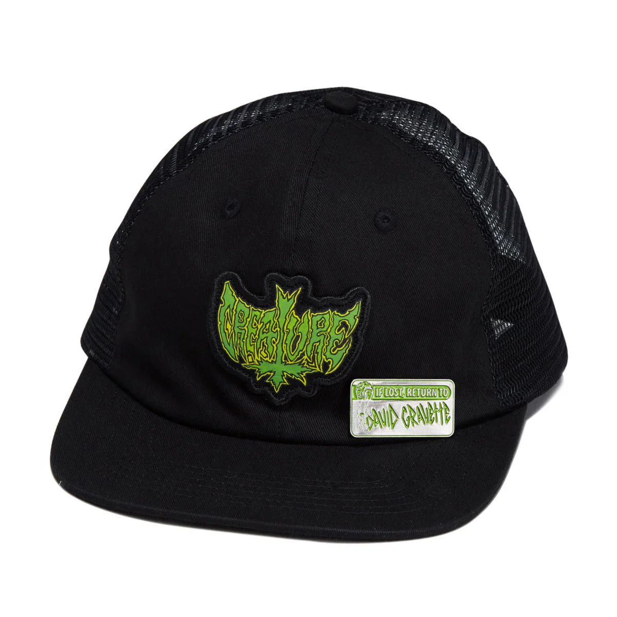 Creature Gravette Hippie Skull 20th Snapback Hat - Black