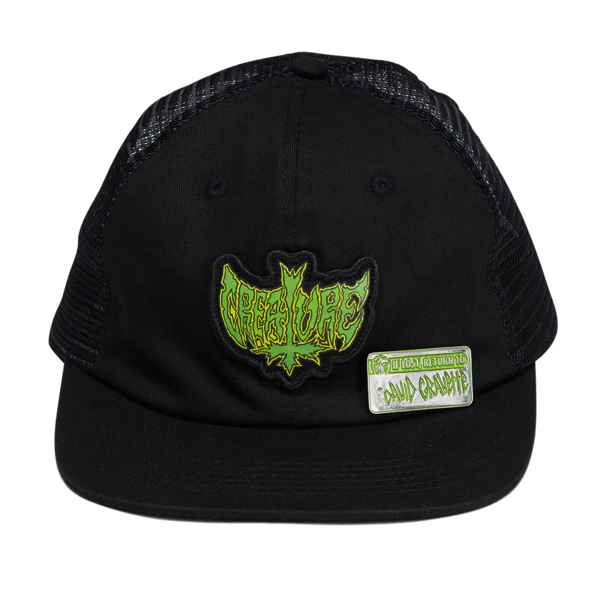 Creature Gravette Hippie Skull 20th Snapback Hat - Black - Image 3