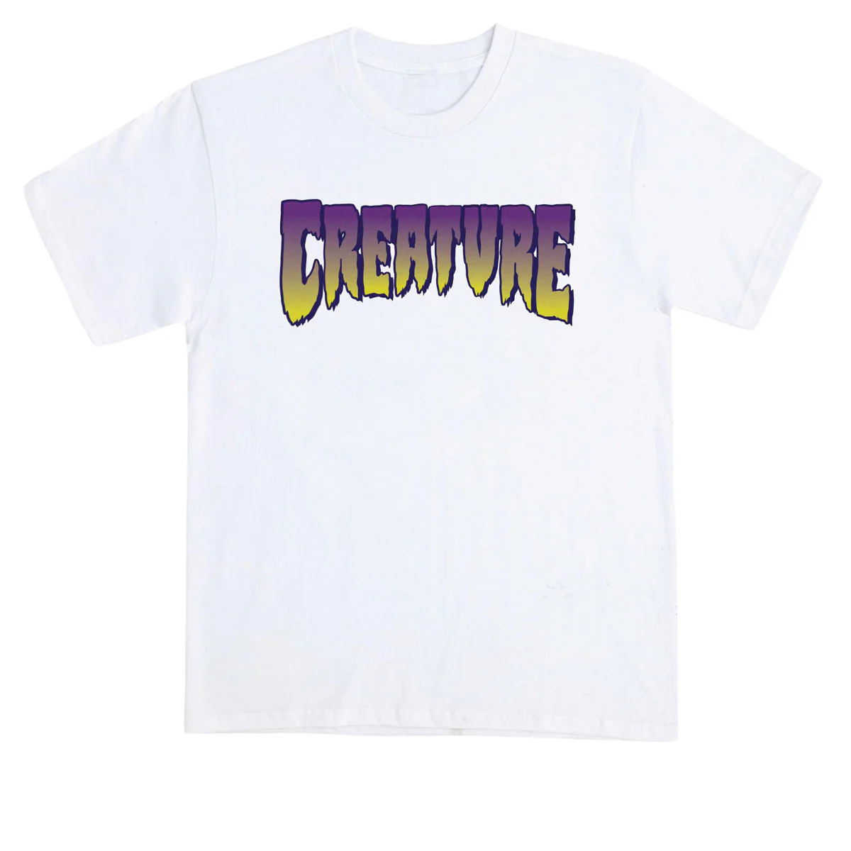Creature Logo T-Shirt - White/Purple