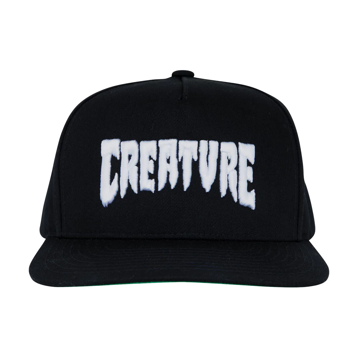 Creature Mono Logo Snapback Hat - Black - Image 3