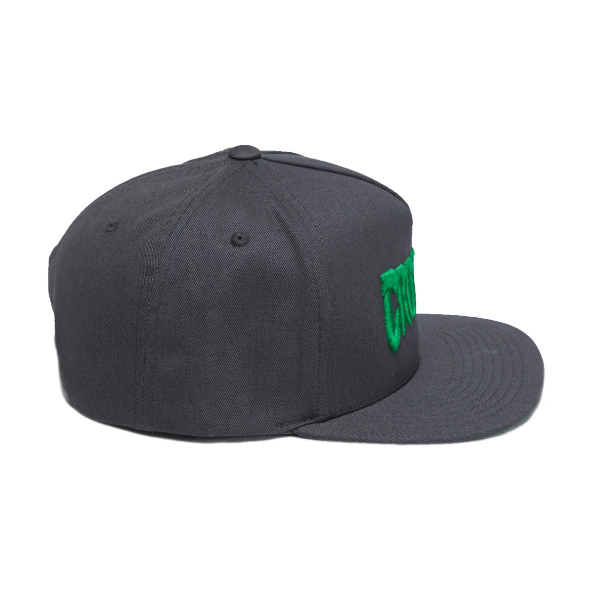 Creature Mono Logo Snapback Hat - Dark Grey - Image 3