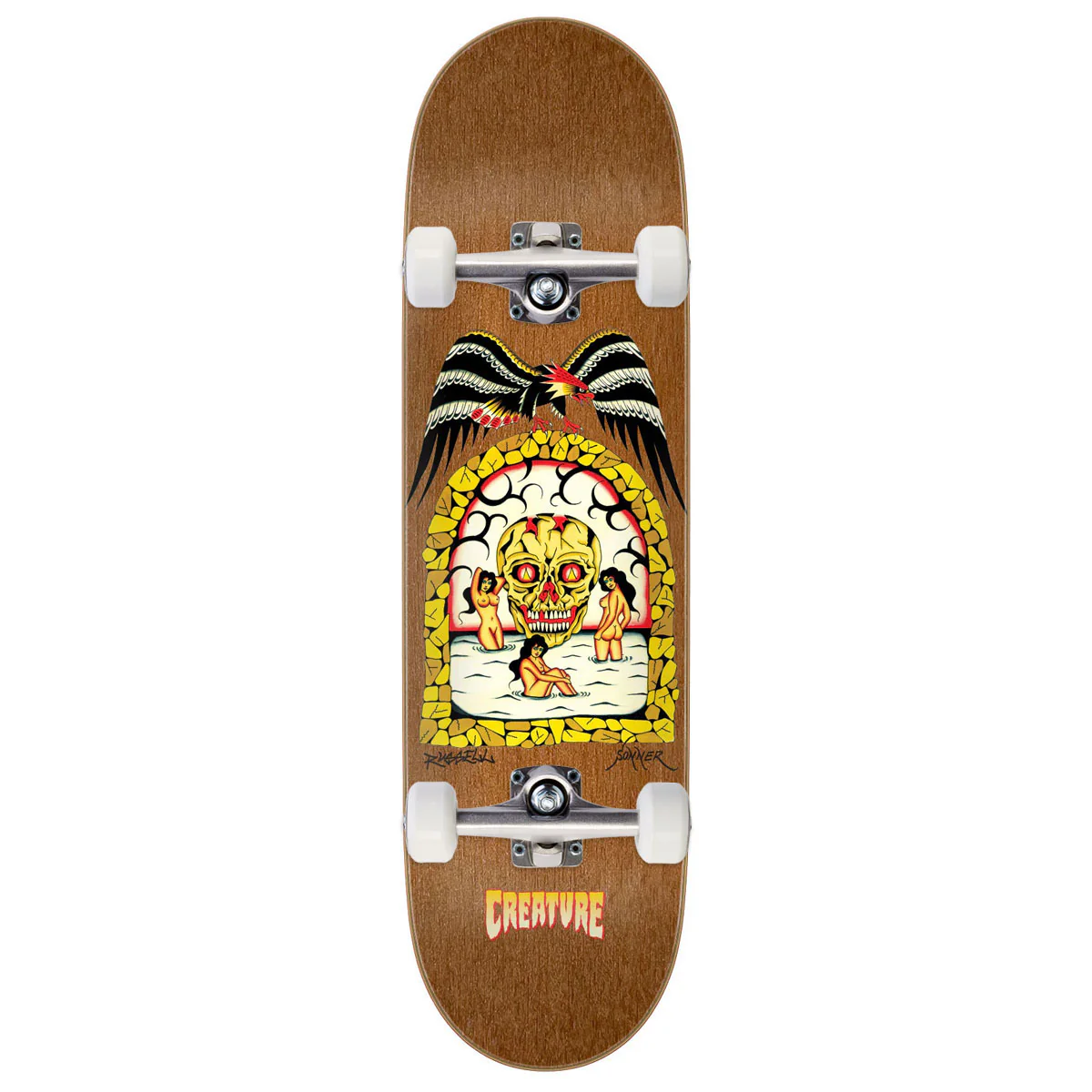 Creature Russell Flash Pro Stumps Skateboard Complete - 8.60"