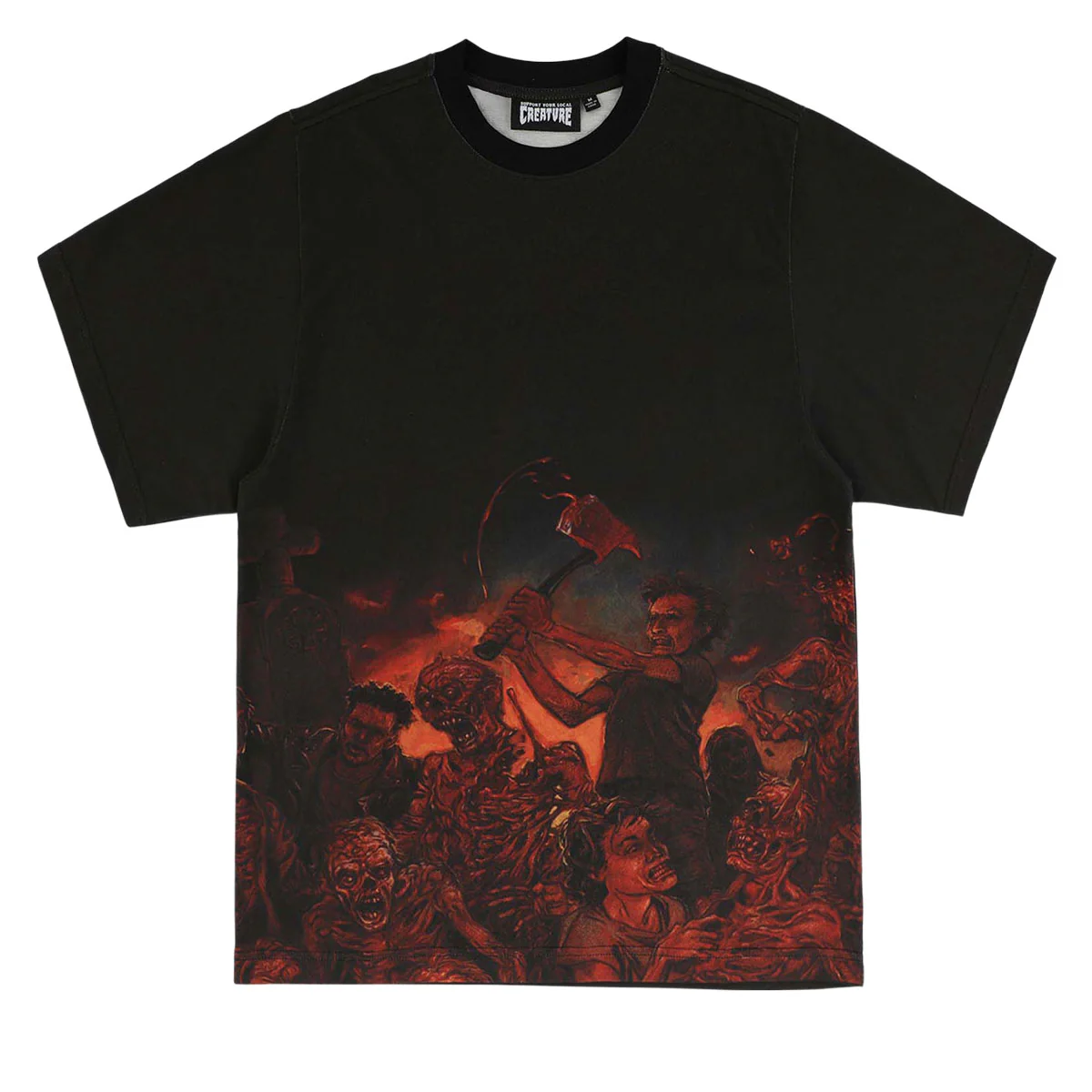 Creature x Cannibal Corpse Ringer T-Shirt - Black