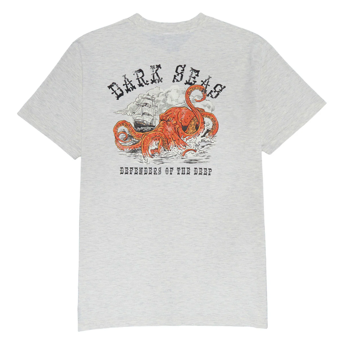 Dark Seas Perilous Mineral Pocket T-Shirt - Heather Oatmeal