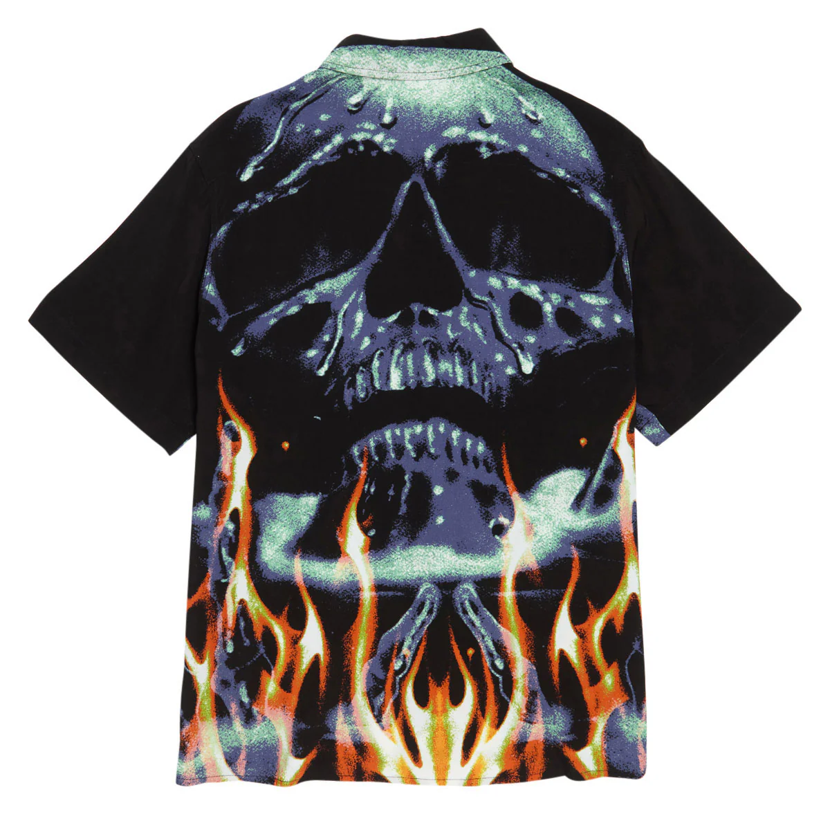 Deathwish Boiling Point Rayon Button Up Shirt - Black - Image 2