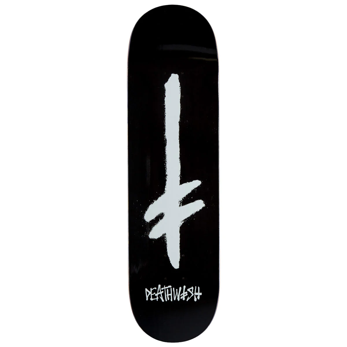 Deathwish Gang Spray Skateboard Deck - Black/White - 8.50"