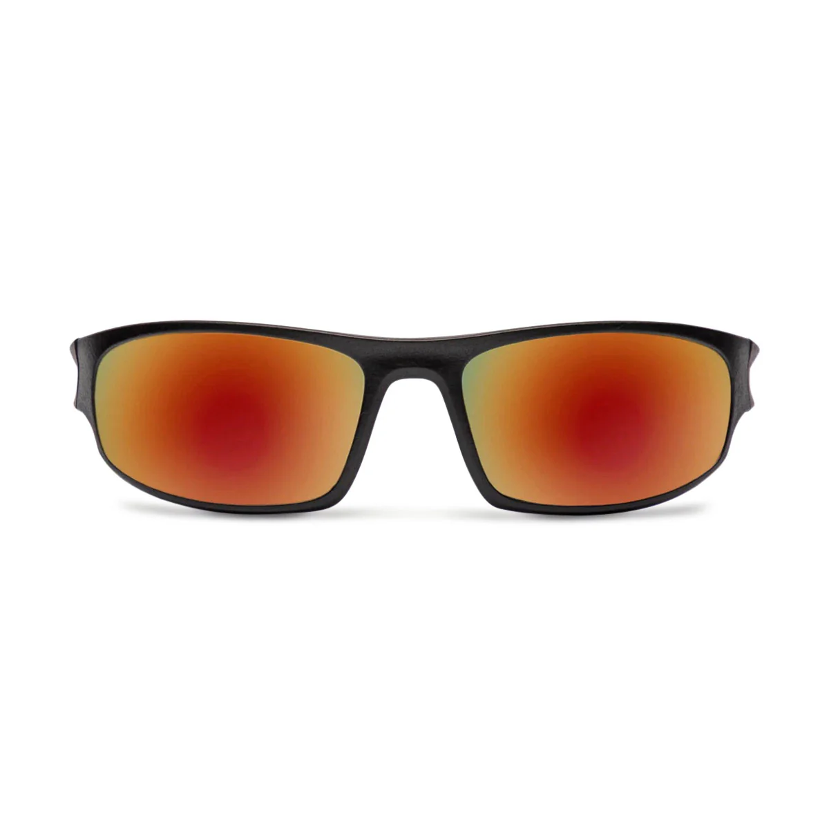 Decade Carsen 00s Sunglasses - Matte Black Nylon/Red Mirror Polycarbonate - Image 2