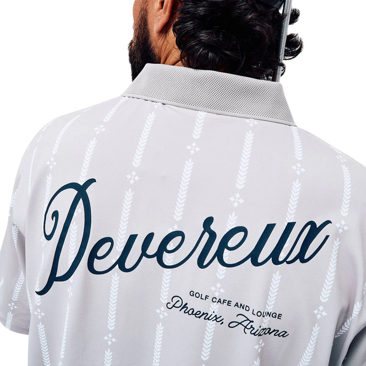 Devereux Café Polo Shirt - Grey - Image 5