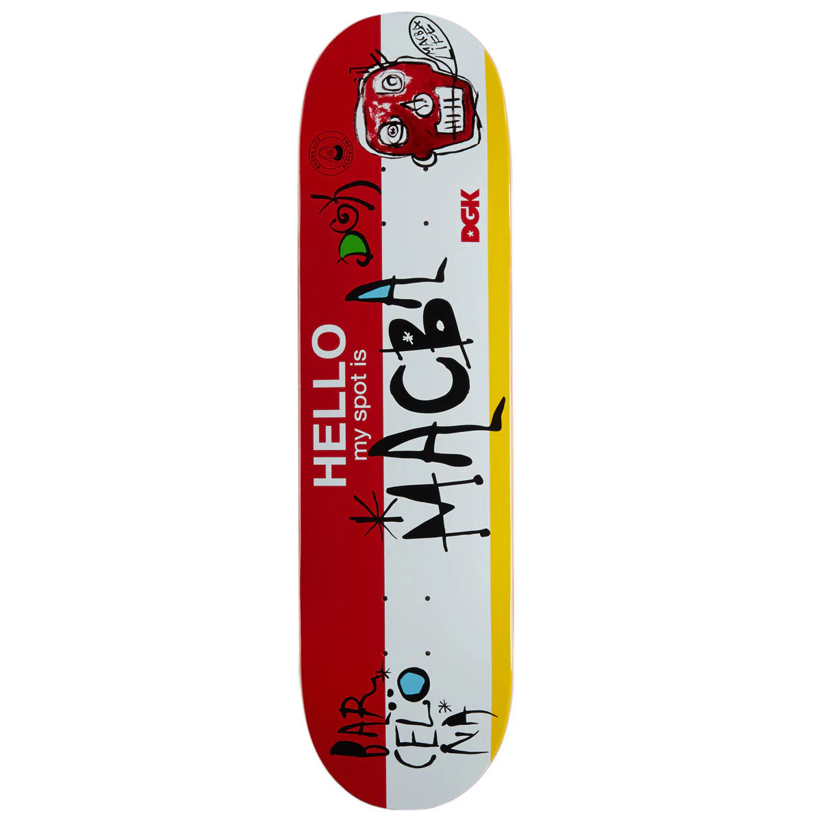 DGK My Spot Is MACBA Skateboard Deck - 8.25"