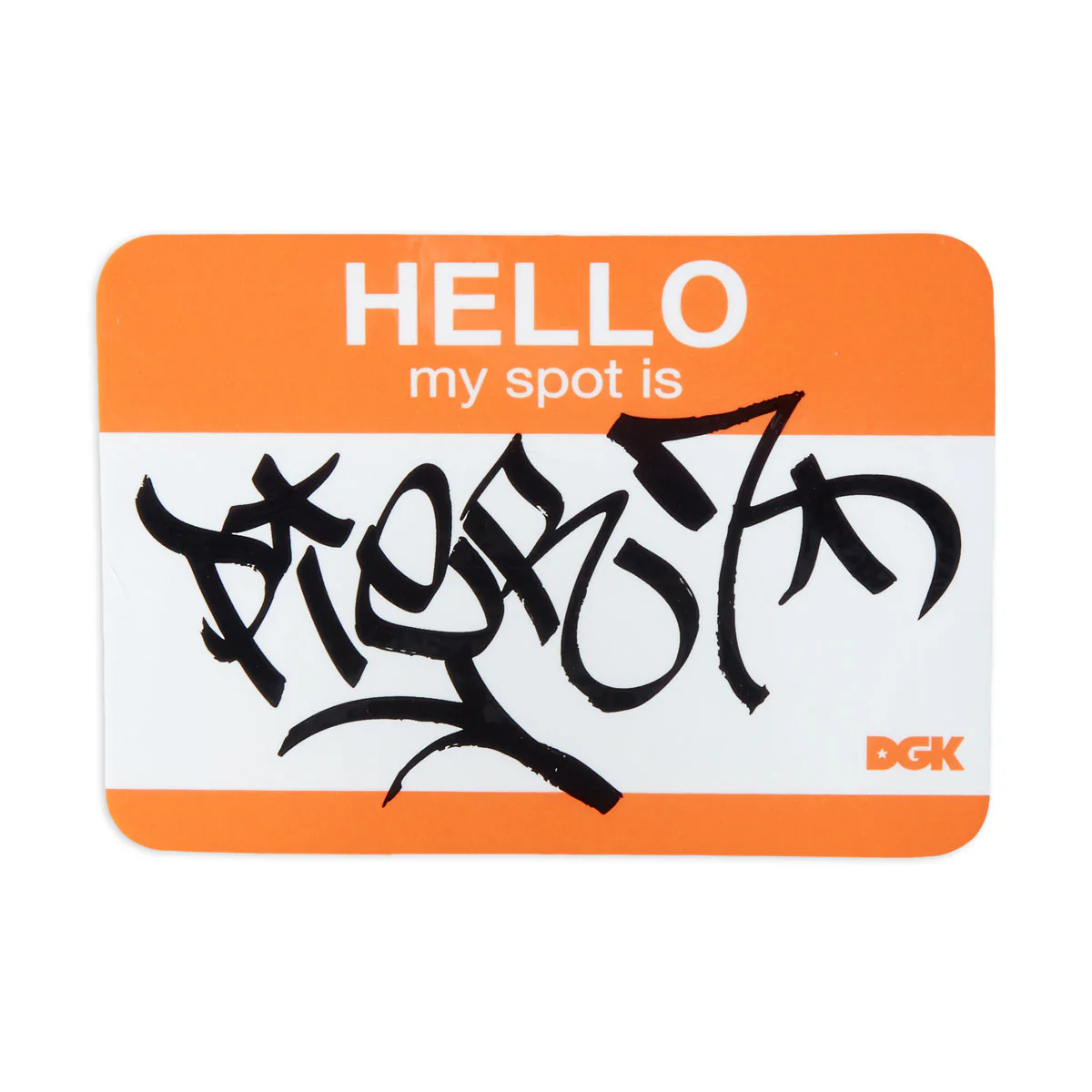 DGK My Spot Is Pier 7 Sticker