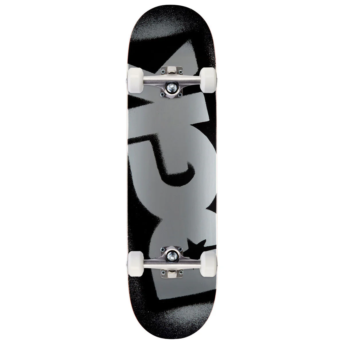 DGK OG Logo Foil Skateboard Complete - Black - 7.80"