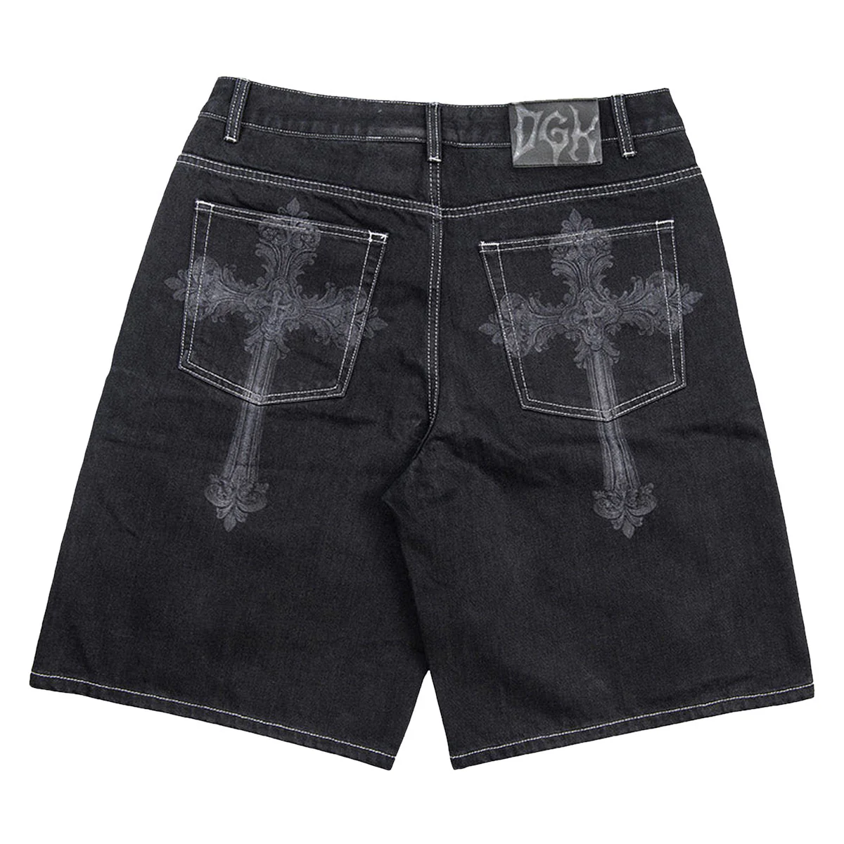 DGK Sovereign Denim Shorts - Washed Black - Image 2
