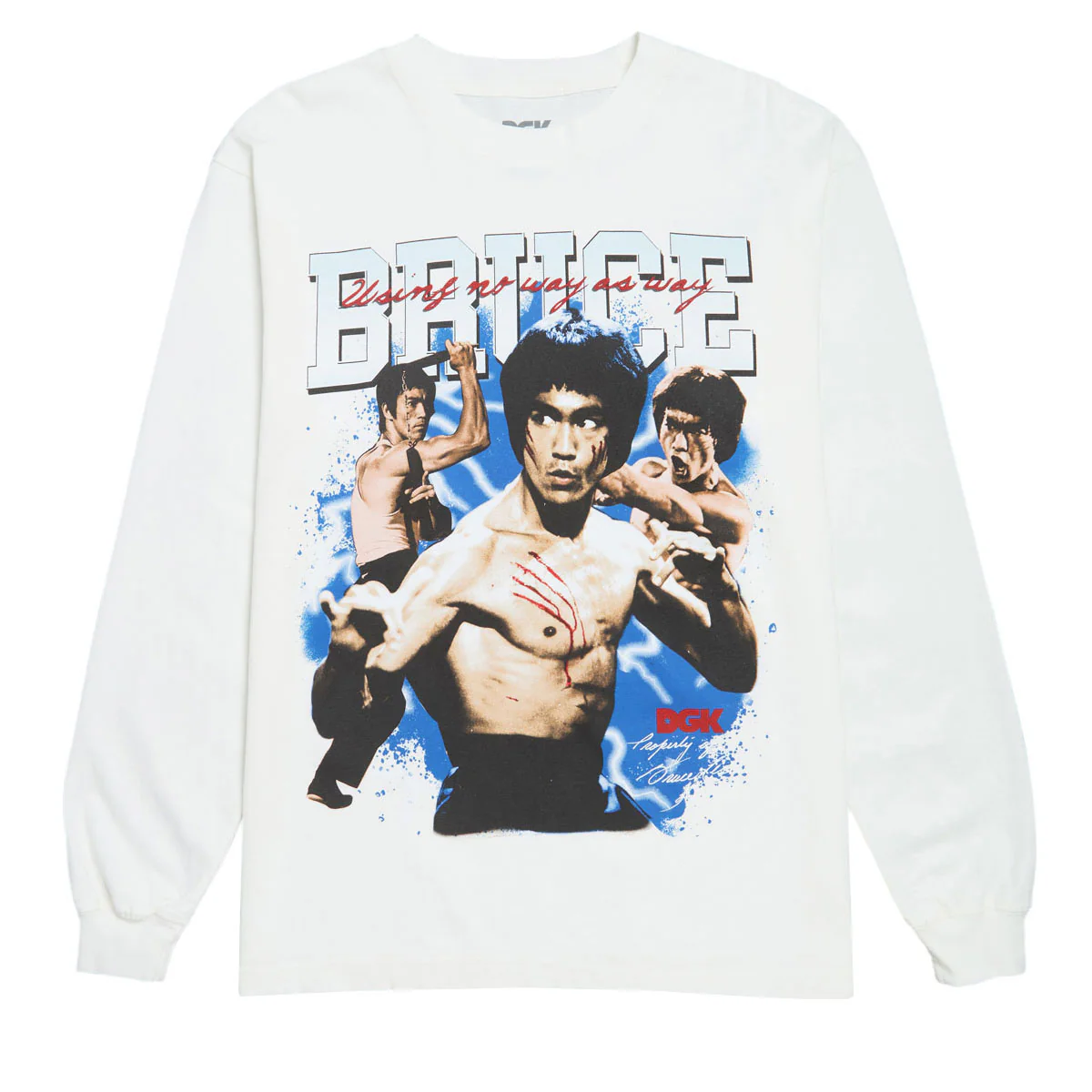 DGK x Bruce Lee Immortality Long Sleeve T-Shirt - White