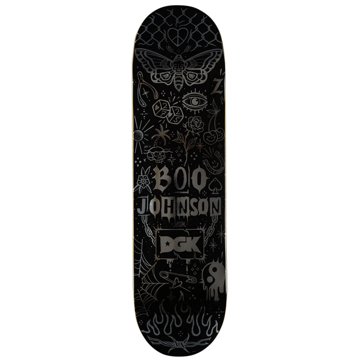 DGK x Sleestak Boo Tattoos Skateboard Deck - 8.25"
