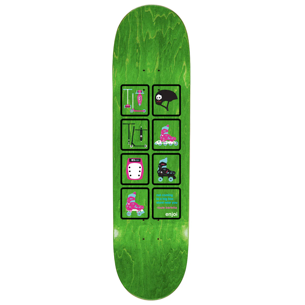 Enjoi Big Box Plastic Spectrum R7 Skateboard Complete - Orange - 8.25" - Image 2