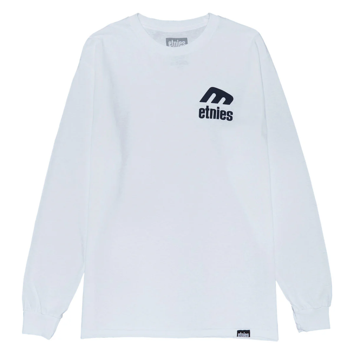 Etnies Icon Long Sleeve T-Shirt - White/Navy