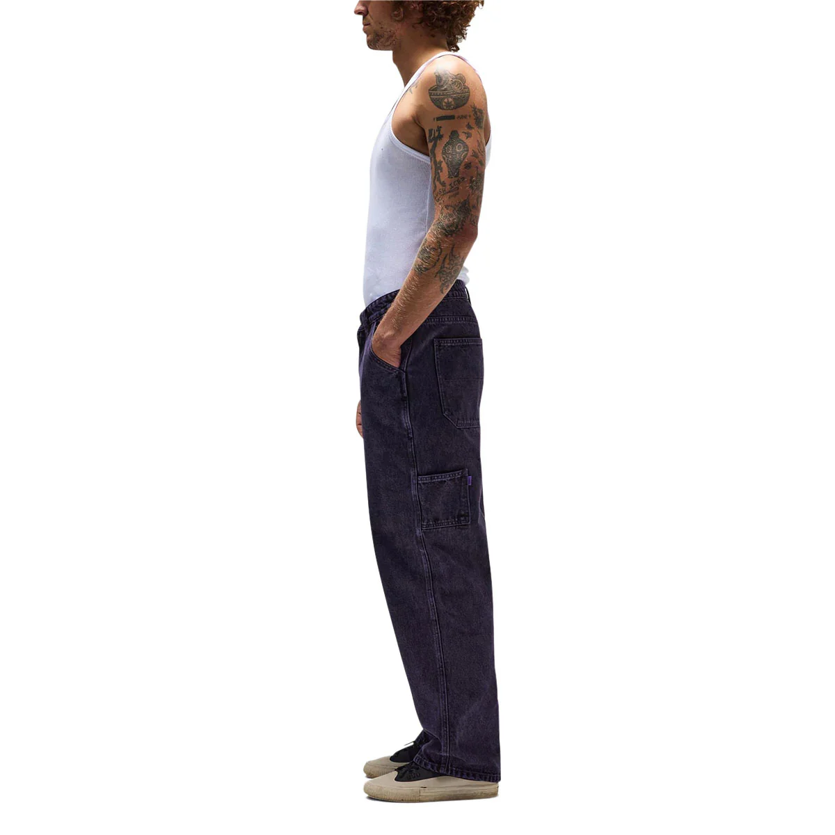 Former Distend Denim Jeans - Washed Purple - Image 4